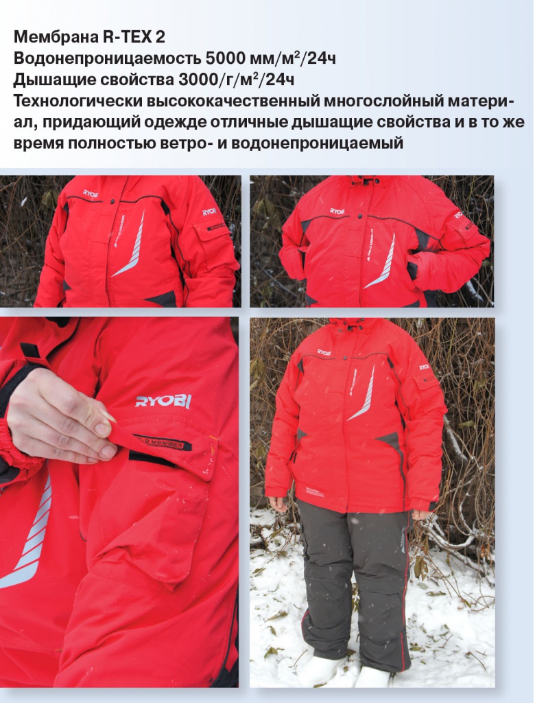 Ryobi, костюм, описание Ryobi, костюм, описание
