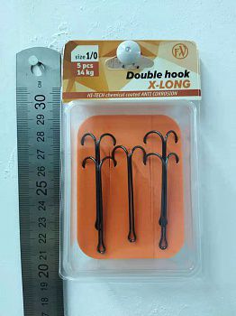������ FW 9983 X-LONG Double Hook 1/0, BN ����.5��.