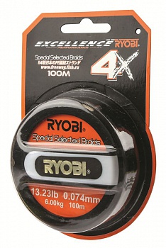 ���� Ryobi yellow 4* PE 0.12mm 9.40kg 100m �������